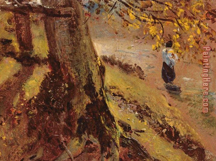 John Constable Study of tree trunks